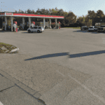 Esso Gas Station in Orillia: Large Canopy