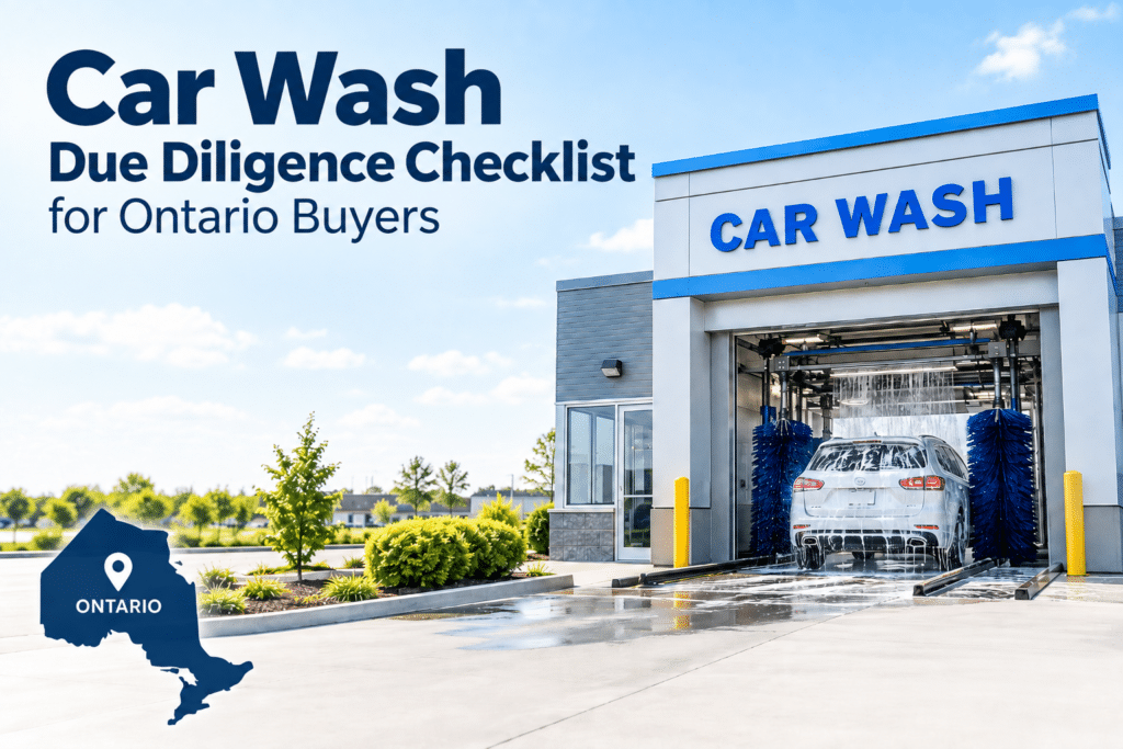 Car wash due diligence checklist for Ontario buyers